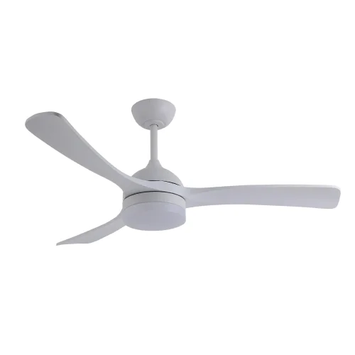 VENTILATEUR DE PLAFOND DC LED 20W PALES EN BOIS BLANC LUMINOR