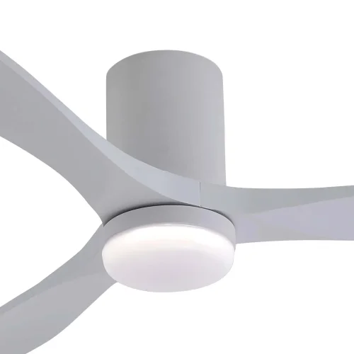 VENTILATEUR DE PLAFOND DC LED 18W 3 PALES EN BOIS BLANC EKBERG