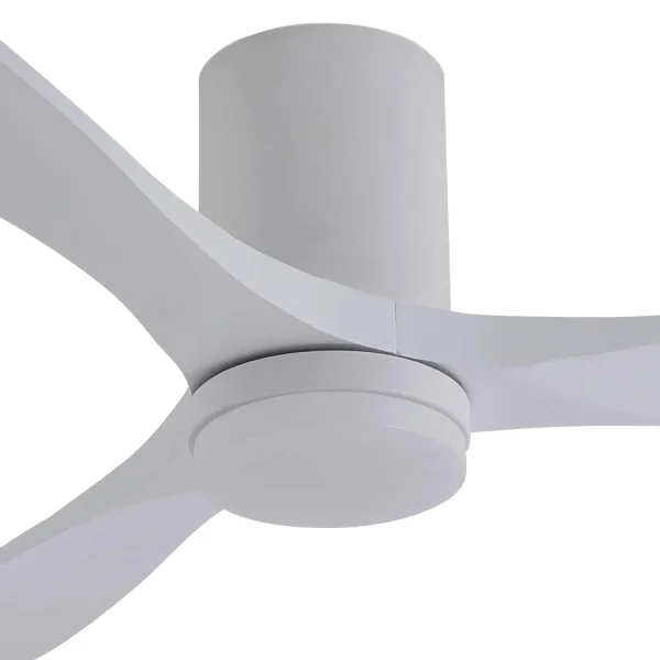 VENTILATEUR DE PLAFOND DC LED 18W 3 PALES EN BOIS BLANC EKBERG