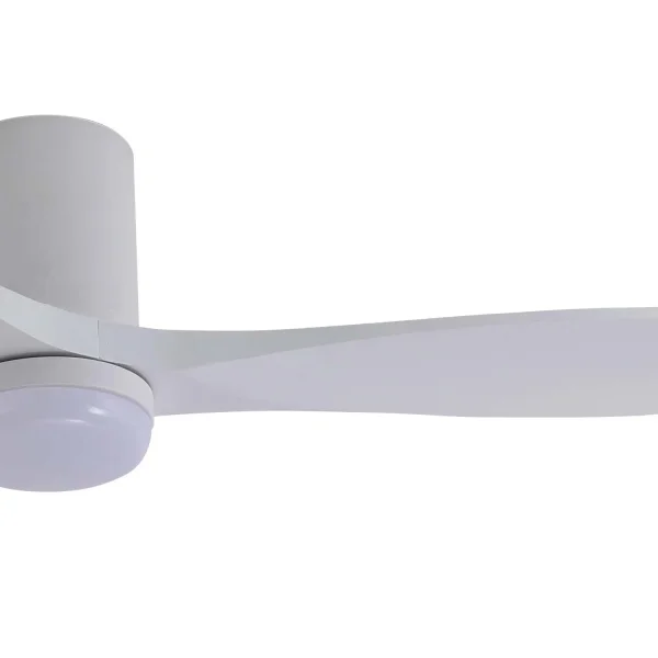 VENTILATEUR DE PLAFOND DC LED 18W 3 PALES EN BOIS BLANC EKBERG