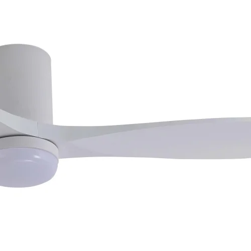 VENTILATEUR DE PLAFOND DC LED 18W 3 PALES EN BOIS BLANC EKBERG