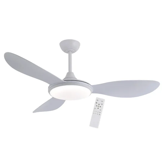 VENTILATEUR DE PLAFOND DC LED 24W 3 PALES BLANC KON 2