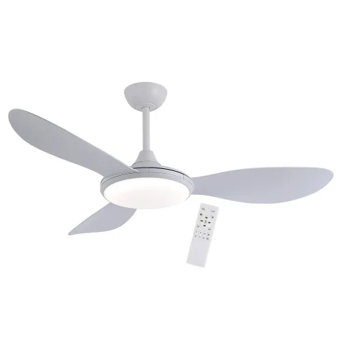 VENTILATEUR DE PLAFOND DC LED 24W 3 PALES BLANC KON