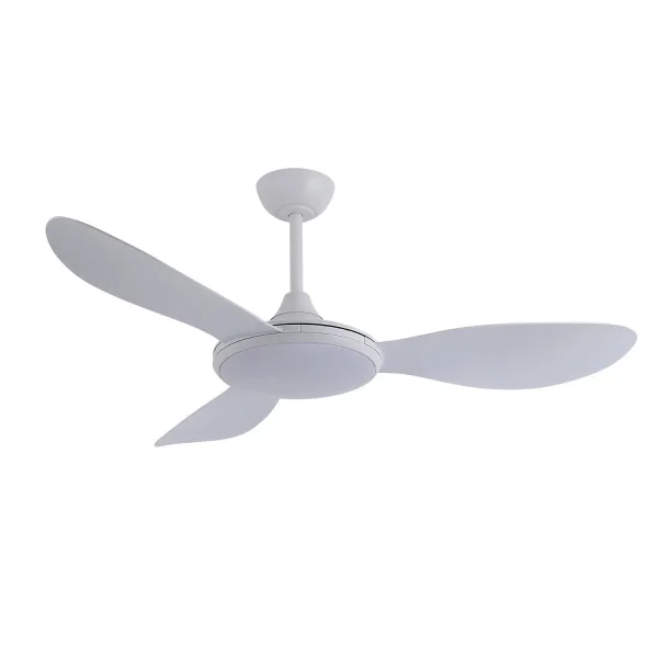 VENTILATEUR DE PLAFOND DC LED 24W 3 PALES BLANC KON