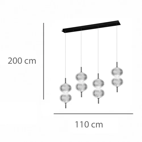 LAMPE DE PLAFOND LED 4 LUMIÈRES 24W RÉGLABLE AMBARINA