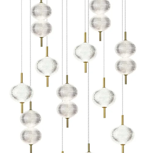 LAMPE DE PLAFOND LED 12 LUMIÈRES 72W RÉGLABLE AMBARINA