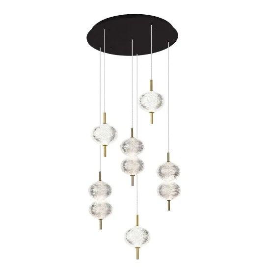 LAMPE DE PLAFOND LED 6 LUMIÈRES 36W RÉGLABLE AMBARINA 2