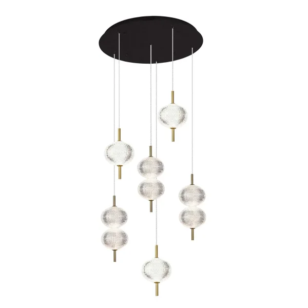 LAMPE DE PLAFOND LED 6 LUMIÈRES 36W RÉGLABLE AMBARINA