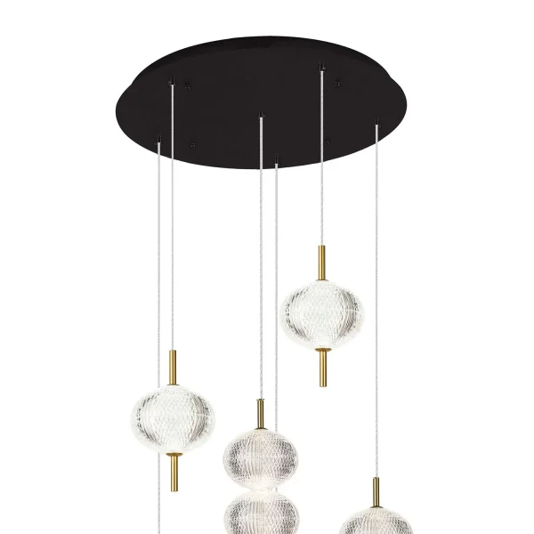 LAMPE DE PLAFOND LED 6 LUMIÈRES 36W RÉGLABLE AMBARINA