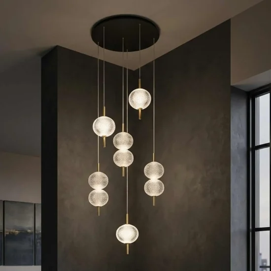 LAMPE DE PLAFOND LED 6 LUMIÈRES 36W RÉGLABLE AMBARINA