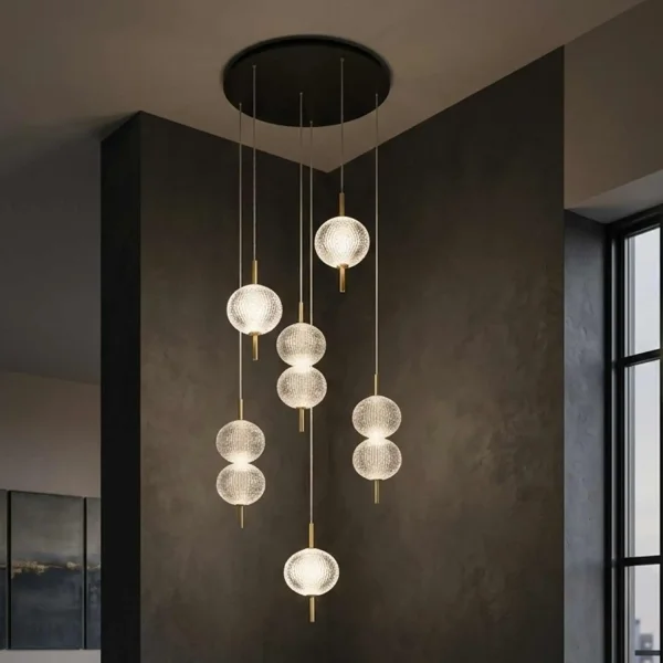 LAMPE DE PLAFOND LED 6 LUMIÈRES 36W RÉGLABLE AMBARINA