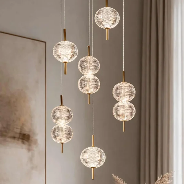 LAMPE DE PLAFOND LED 6 LUMIÈRES 36W RÉGLABLE AMBARINA