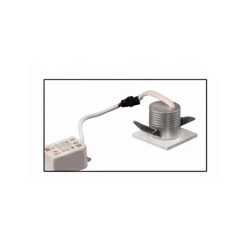 MINI SPOT ENCASTRABLE LED INTÉGRÉ 3W 6000K NOIR CARRÉ