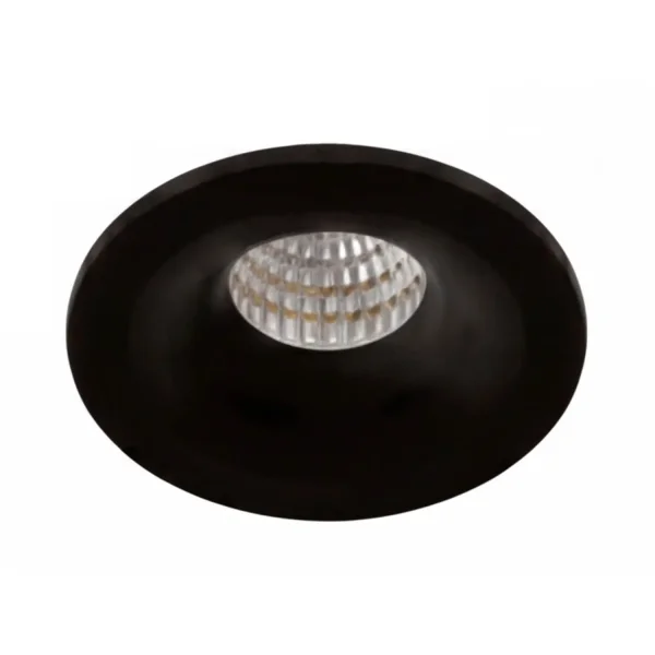 MINI SPOT ENCASTRABLE COB LED Ø 5 CM 3,2W 3000K NOIR