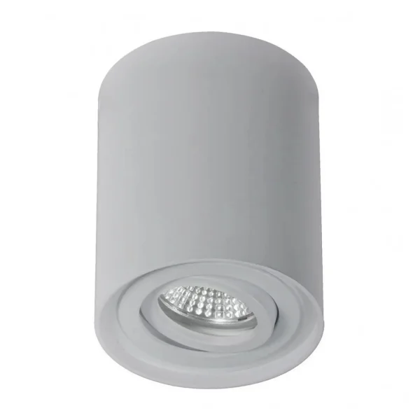 SPOT DE SURFACE BASCULANT ARGENT GU10 ROND IP20