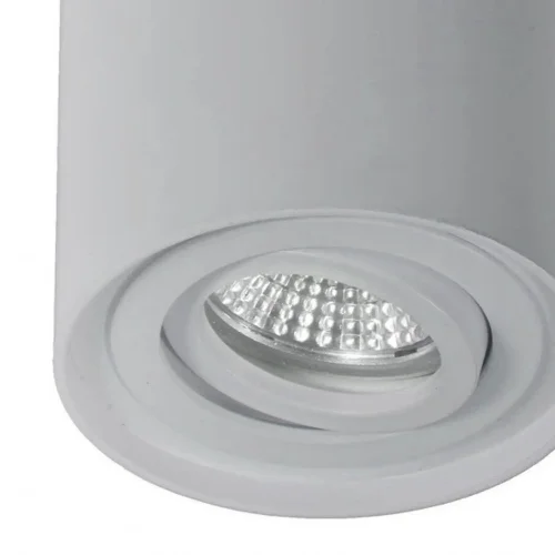 SPOT DE SURFACE BASCULANT ARGENT GU10 ROND IP20