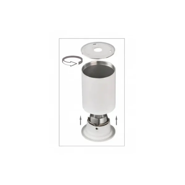 SPOT DE SURFACE FIXE BLANC GU10 ROND IP65