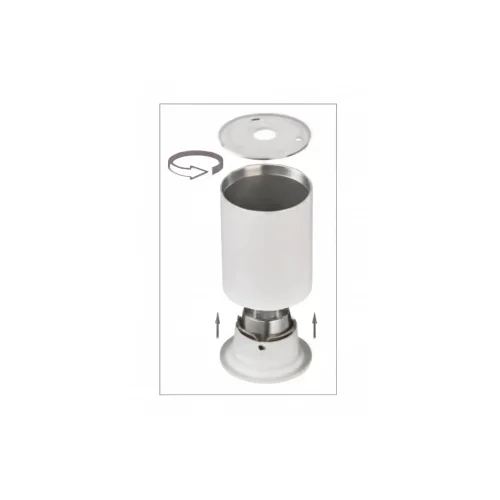 SPOT DE SURFACE FIXE BLANC GU10 ROND IP65
