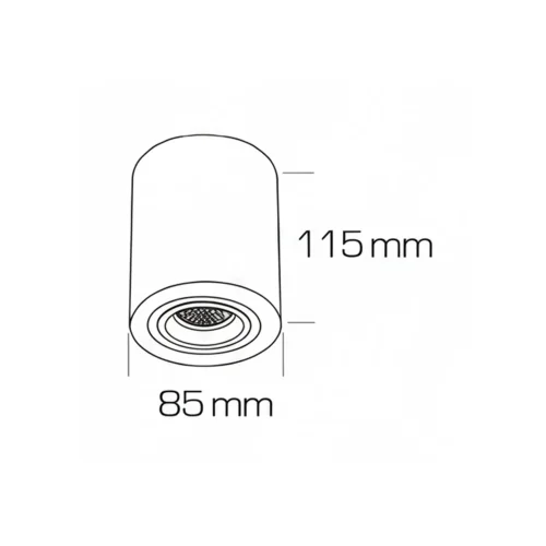 SPOT DE SURFACE FIXE BLANC GU10 ROND IP65