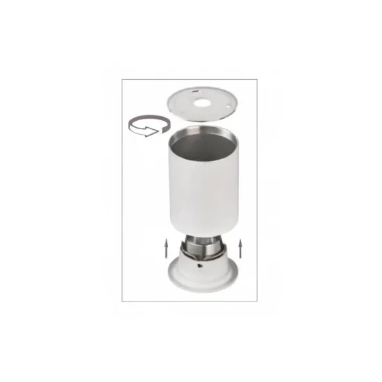 SPOT DE SURFACE FIXE NOIR GU10 ROND IP65 2