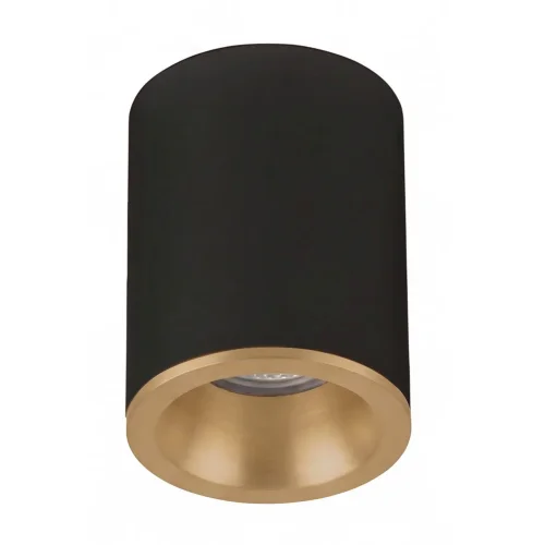 SPOT DE SURFACE FIXE NOIR OR GU10 ROND IP65