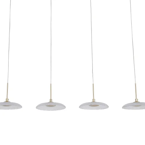 LAMPE SUSPENDUE LED 4 LUMIÈRES 25W RÉGLABLE DORÉE SORIN