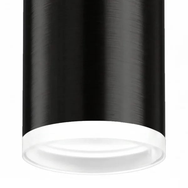 SPOT DE SURFACE NOIR GU10 CYLINDRE IP20