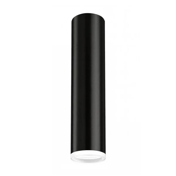 SPOT DE SURFACE NOIR GU10 CYLINDRE IP20