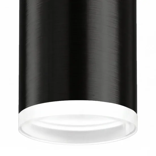 SPOT DE SURFACE CYLINDRIQUE NOIR GU10 16,5 CM AVEC ANNEAU 2