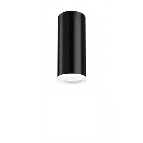 SPOT DE SURFACE CYLINDRIQUE NOIR GU10 16,5 CM AVEC ANNEAU