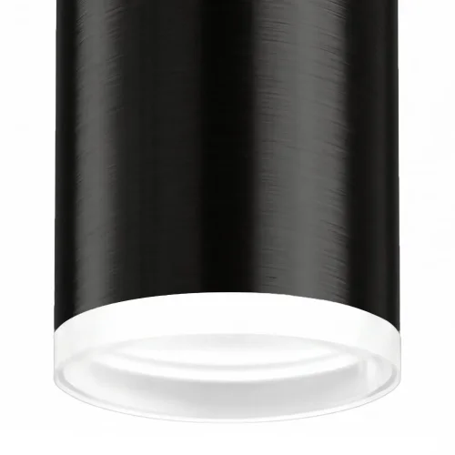 SPOT DE SURFACE CYLINDRE NOIR GU10 8 CM AVEC ANNEAU