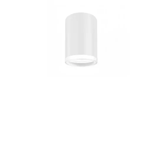 SPOT DE SURFACE CYLINDRE BLANC GU10 8 CM AVEC ANNEAU