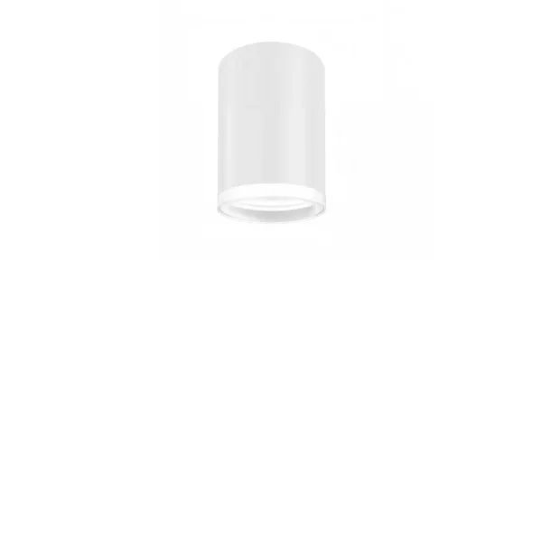 SPOT DE SURFACE CYLINDRE BLANC GU10 8 CM AVEC ANNEAU