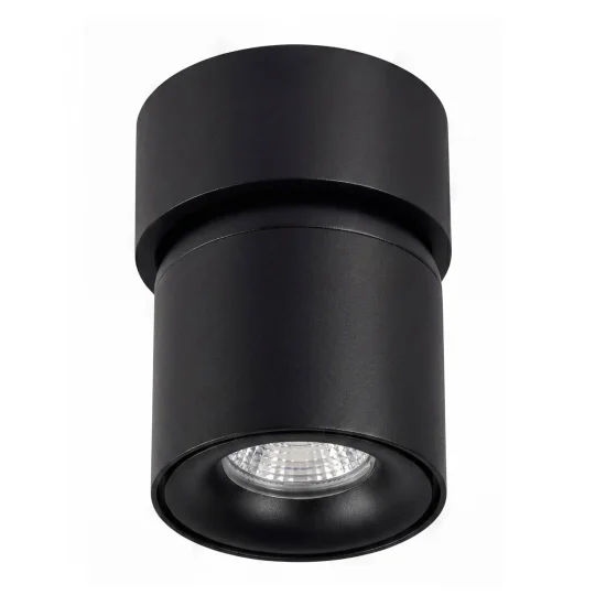 SPOT EN SAILLIE ORIENTABLE Ø9,5CM NOIR GU10 2