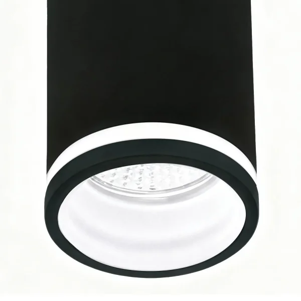 SPOT EN SAILLIE AVEC DIFFUSEUR Ø6CM GU10 NOIR