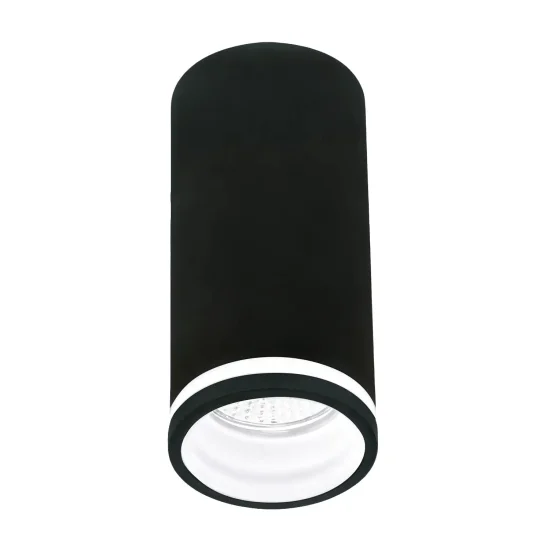 SPOT EN SAILLIE AVEC DIFFUSEUR Ø6CM GU10 NOIR