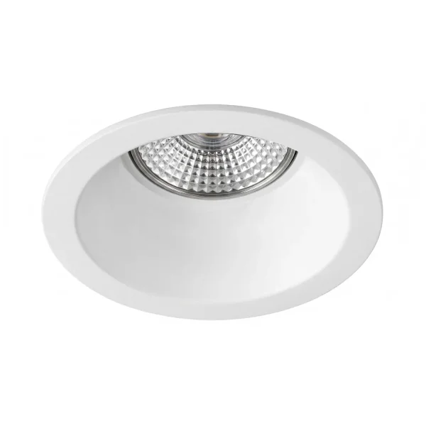 SPOT ENCASTRABLE FIXE Ø9CM EN ALUMINIUM BLANC GU10