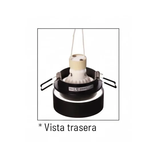 SPOT ENCASTRABLE AVEC RÉTROÉCLAIRAGE Ø8CM NOIR IP44 2