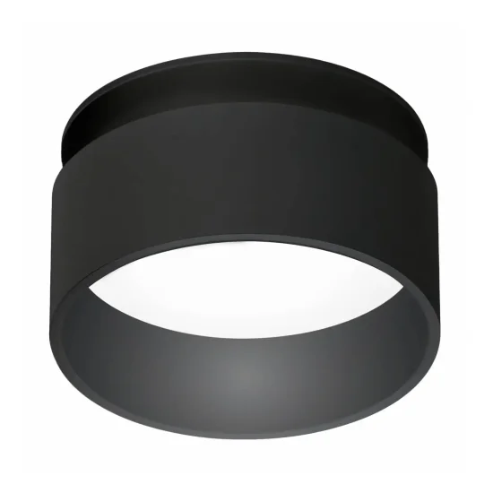 SPOT ENCASTRABLE AVEC RÉTROÉCLAIRAGE Ø8CM NOIR IP44
