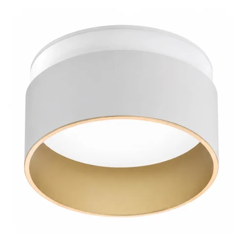 SPOT ENCASTRÉ AVEC RÉTROÉCLAIRAGE Ø8CM BLANC/OR IP44