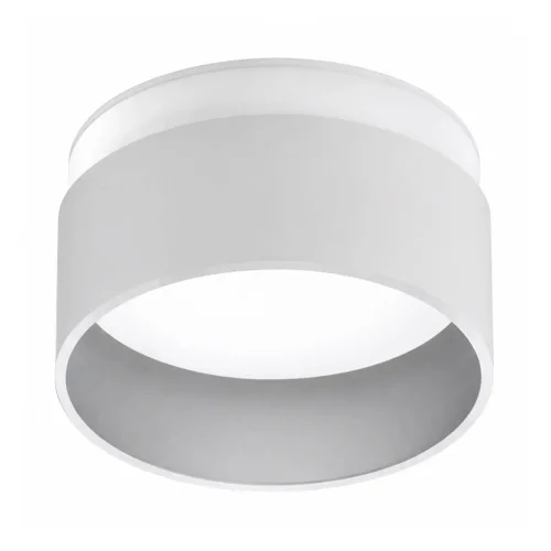 SPOT ENCASTRABLE AVEC RÉTROÉCLAIRAGE Ø8CM BLANC/ARGENT IP44