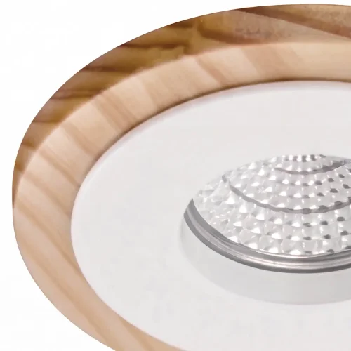 SPOT ENCASTRABLE BOIS/BLANC GU10 Ø10 CM
