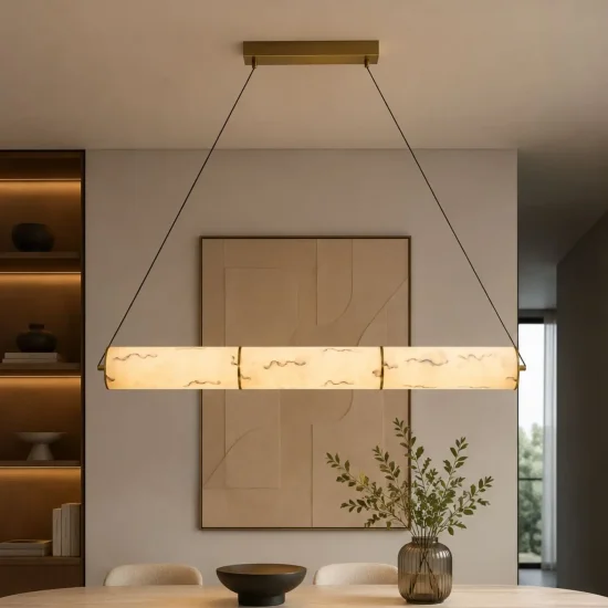 LAMPE DE PLAFOND LED 14W RÉGLABLE EN ACIER DORÉ ET ACRYLIQUE EFFET MARBRE ARIADNA