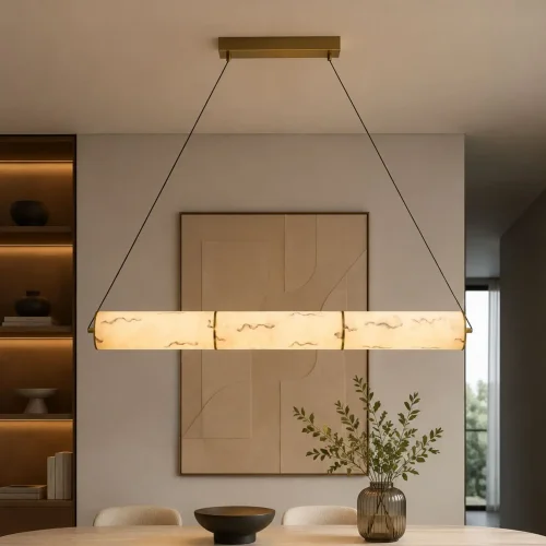 LAMPE DE PLAFOND LED 14W RÉGLABLE EN ACIER DORÉ ET ACRYLIQUE EFFET MARBRE ARIADNA