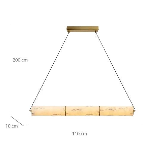 LAMPE DE PLAFOND LED 14W RÉGLABLE EN ACIER DORÉ ET ACRYLIQUE EFFET MARBRE ARIADNA