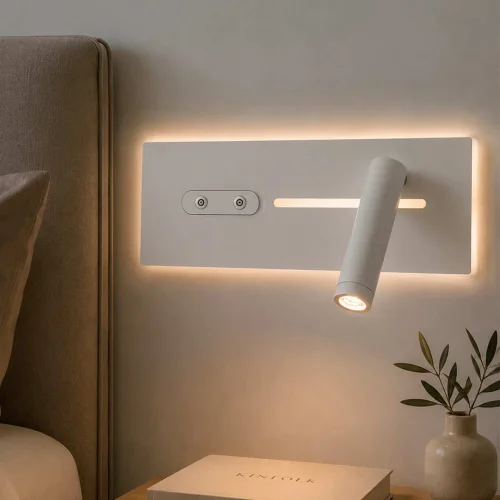 APPLIQUE MURALE LED 10W RÉGLABLE TACTILE BLANC ORIENTATION DROITE