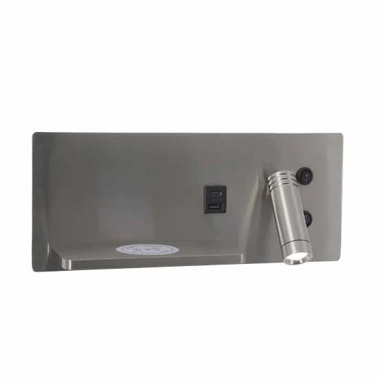 APPLIQUE DE MUR LED 8W RÉGLABLE TACTILE NICKEL ORIENTATION DROITE 2