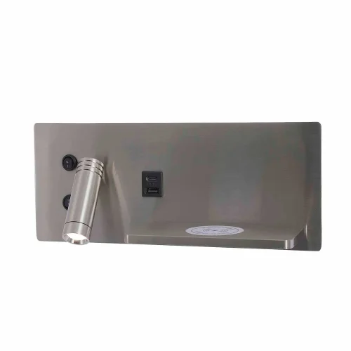 APPLIQUE DE MUR LED 8W RÉGLABLE TACTILE NICKEL ORIENTATION GAUCHE