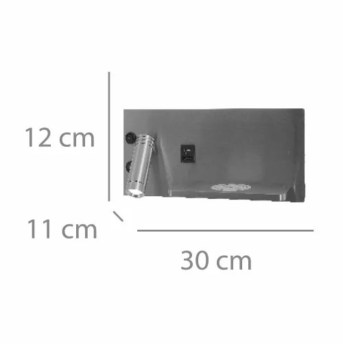 APPLIQUE DE MUR LED 8W RÉGLABLE TACTILE NICKEL ORIENTATION GAUCHE