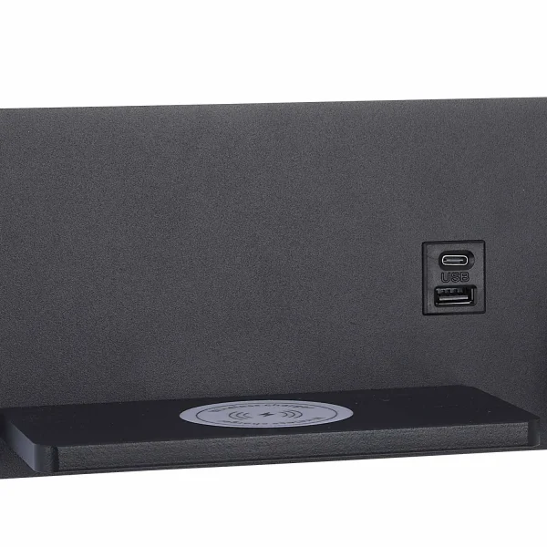 APPLIQUE DE MUR LED 8W RÉGLABLE TACTILE NOIR ORIENTATION DROITE